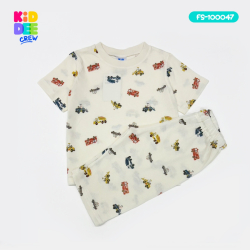 ชุดเซ็ทเด็กลายรถแดง